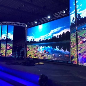 Podium Evenement Achtergrond Curve Scherm Video Wall P2.5 Indoor Verhuur LED Scherm 8K HDR10+ Novastar Besturing - Product Image 1