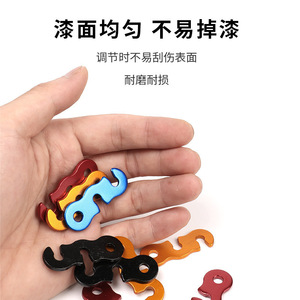 Boucle en alliage d'aluminium de type S pour paracorde, 1,2 cm x 4,3 cm, pour accessoire de corde de tente de camping en plein air - Product Image 4