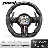Volant en fibre de carbone pour BMW F30 F32 F10 F20 F07 F01 E46 E60 E90 M3 M4 M7 Shifting Paddle Sport Style Upgrade