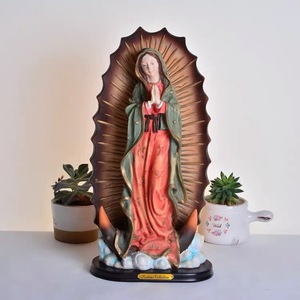 Figura Religiosa <span class=keywords><strong>Virgen</strong></span> <span class=keywords><strong>de</strong></span> <span class=keywords><strong>Guadalupe</strong></span>, Nuestra Señora <span class=keywords><strong>de</strong></span> México en Resina, Se Acepta Diseño OEM - Product Image 1