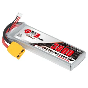 GNB GAONENG LiHV 3800mah 2S 7.6V 50C 100C XT90 RC LiPo הסוללה RC רכב Drone RC סירה חבילה רכה גבוהה מתח מחזור חיים