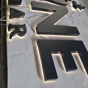 Enseigne lumineuse en lettres 3D en acrylique pour salon de coiffure, éclairage extérieur et intérieur, panneau mural extérieur, logo d'entreprise - Product Image 5