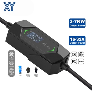 Cargador Portátil para Vehículos Eléctricos CE TUV Tipo 2 32A 7kW 22kW Nivel 2 EVSE con <span class=keywords><strong>Seguro</strong></span> PICC de $1M para Autos Eléctricos CCS1 CCS2 - Product Image 2