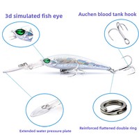 Leurre artificiel rigide pour pêche au bar en apnée, type Minnow, 6g/9cm, à longue ailette pour la plongée profonde et les lances longues
