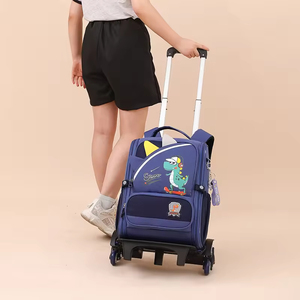 Hot Selling Kids Cartoon Trolley School Bags Primary Children Wheeled <b>Backpacks</b> 6 <b>Wheels</b> Boys Girls Students Trolley <b>Backpacks</b> - Product Image 2