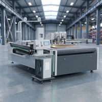 Máquina de corte CNC con cuchilla oscilante para cajas de embalaje y cartón rígido, para embalaje publicitario con cortador en V