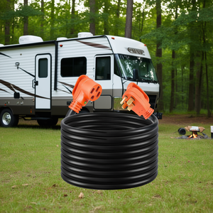 Cable de Alimentación para RV de 75 Pies, 50 Amperios, NEMA 14-50P Macho a 14-50R Hembra, Cable de PVC de Alta Resistencia STW 6/3 + 8/1 para Remolques y Campers - Product Image 2