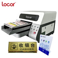 Locor-impresora uv led de cristal acrílico de alta calidad, tamaño A1/2/3, efecto 3d, etiquetas de metal, disco U, impresión directa