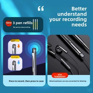 Grabadora de Voz de 600 Minutos, Formato MP3 WAV, Música MP4, Dictáfono Digital, <span class=keywords><strong>Tarjeta</strong></span> <span class=keywords><strong>SD</strong></span> de 32 GB y 64 GB, Carcasa de Metal, USB 2.0, Grabación con un Botón - Product Image 1