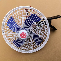 Ventilateur de voiture USB entièrement hermétique anti-poussière de 10 pouces, mini-ventilateur auto à haut débit d'air, adapté aux véhicules, bateaux, camping-cars et usage au bureau