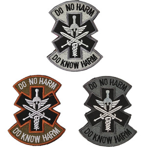 Patch Tattica Ricamata Fatta a Mano '<span class=keywords><strong>Non</strong></span> Ferirmi' per Cappelli, Motivo Medico da Campo di Battaglia, Applicazione a Caldo - Product Image 5