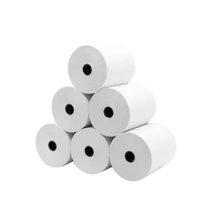 Full Automatic White Cash Register Thermal Paper 56mm 57mm 58mm Difference Sizes Thermal Paper Roll Till Rolls