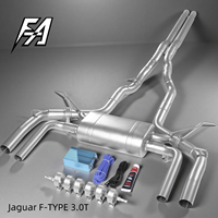 Échappement arrière en acier inoxydable de haute qualité adapté à la Jaguar F-Type 3.0T, avec double tuyau en option et quatre embouts de sortie