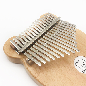 Điện Kalimba Phiên MINI Gấu 17 Phím EQ Kalimba Phiên Ngón Đàn Piano Gỗ Sồi Trống Bộ - Product Image 3