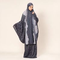 Ensemble de prière Mukena en soie découpée au laser sur mesure pour femmes, OEM ODM, vente en gros, vêtements islamiques modestes