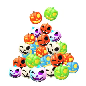 SISLAND New arrival Halloween Squeeze Toys Set funny pumpkin slowly resilience soft toys stress relief pumpkin toys