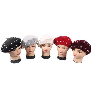 Chapeau béret d'hiver à <span class=keywords><strong>pompon</strong></span> tricoté pour femmes - Product Image 2