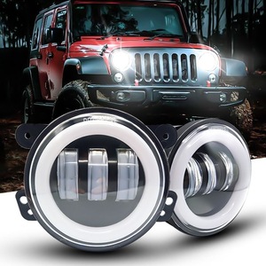 Faro Fendinebbia <span class=keywords><strong>LED</strong></span> Bicolore Halo da 4 Pollici con Occhio d'Angelo per Dodge Magnum 2005~2008 - Product Image 2