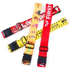 Wholesale Bulk Printed Adjustable Travel Luggage Belt Custom Logo Personalized Nylon Luggage <b>Strap</b> - Product Image 2