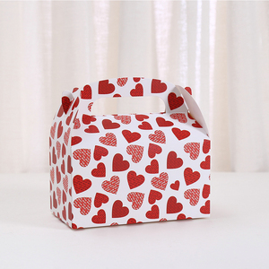 Amore cuore manico di carta caramella dolce bomboniera confezione regalo per festa di matrimonio d'affari forniture decorative di san valentino - Product Image 5