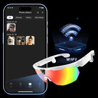 Lunettes Intelligentes Sportives W640 avec Caméra Unique, Contrôle Tactile, Traduction IA, Batterie 290 mAh, Lunettes Intelligentes IA