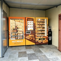 Distributeur automatique de repas chauds, distributeur automatique de pizzas, de hamburgers et de plats chauds en libre-service, 24h/24