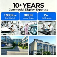 Exhibidor Digital de Piso para Interiores, Pantalla LCD de 43/49/55/65 Pulgadas, Android, Pantalla Táctil, Software CMS, OEM, Publicidad Vertical para Tiendas Minoristas