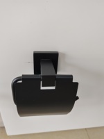 Ensemble d'accessoires de salle de bain contemporains à montage mural en acier inoxydable brossé doré écologique SS304, porte-papier toilette