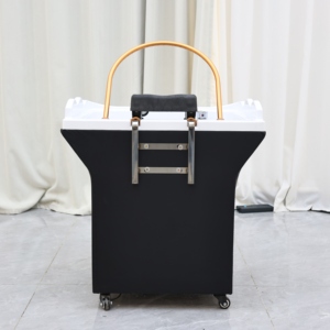 Equipo de Salón Desmontable en Oferta - Moderna Cama de Masaje para Spa con Lavabo, Cuero Sintético, Portátil, para Spa Capilar - Product Image 5