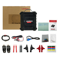 LAUNCH X431 O2-2 Araç Teşhis Cihazı OBD2 Tarayıcı USB Bağlantılı Siyah Motor Analizörü