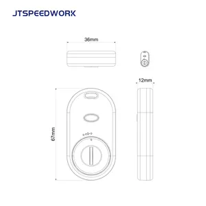 תג אקוסטו-אופטי RFID פעיל 2.4GHz עם תאורה וקול JT-T2483 מובנה למטרת חיפוש סוללה, אובייקט