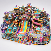 Structure de toboggan en spirale sur le thème du château, de qualité supérieure, moderne et personnalisée, équipement de terrain de jeu intérieur commercial pour enfants
