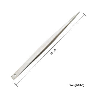 8 Inch <strong>Metal</strong> <strong>Tongs</strong> Mini Food Clip Stainless Steel <strong>Salad</strong> <strong>Tongs</strong> - Product Image 2