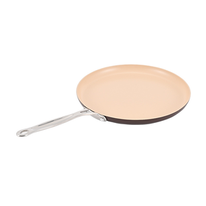 Sartén para Crepas Antiadherente de Cerámica Anodizada Dura, 30 Centímetros, con Mango de Acero Inoxidable, Apta para Horno - Product Image 1