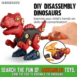 <span class=keywords><strong>OCEANTOYS</strong></span> ชุดของเล่นไดโนเสาร์ประกอบเอง รถบรรทุกพลาสติกขนาดเล็ก พร้อมเสียงเพลง - Product Image 4