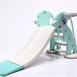 Pink <b>Plastic</b> <b>Slide</b> For Kids 3-6 Years Outdoor Indoor Play Equipment Toy With Soft Landing Pad And Sturdy Frame - Product Image 2