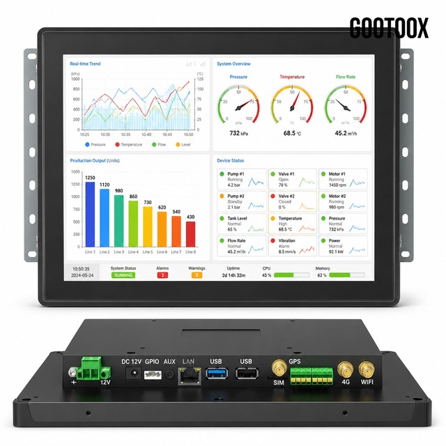 7/10.1/15.6/21.5 Inch Flush Mount Android All-in-One RK3562 RK3568 ODM Parking Lot Management Digital Signage Player