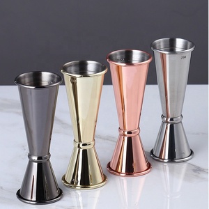 Factory Direct Japan Style 30ml 60ml Wholesale Drinks Measuring <strong>Jiggers</strong> Silver Stainless Steel Barware Wine <strong>Jigger</strong> - Product Image 2