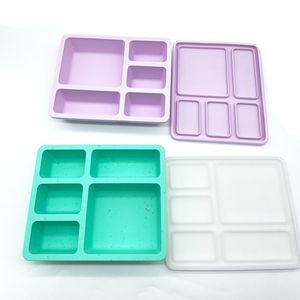 Conteneurs de stockage alimentaire en silicone de qualité supérieure pour la cuisine, avec couvercles étanches, pour congélation - Product Image 2