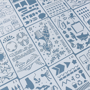 Nuevo Paquete de 100 piezas de plantilla de plástico de diferentes estilos para manualidades y suministros de Arte de dibujo - Product Image 1