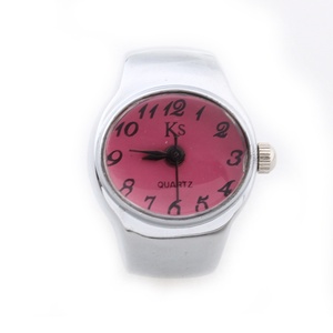 Reloj de Anillo con Correa Elástica Ajustable, Esfera Digital de Cuarzo, Mini Reloj de Dedo, Regalo de Compromiso y Boda, Unisex - Product Image 3