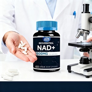 OEM/ODM Capsules de soutien immunitaire stimulant l'énergie 60 unités <span class=keywords><strong>2</strong></span> capsules par jour 1500 mg de resvératrol NAD+ liposome - Product Image 3