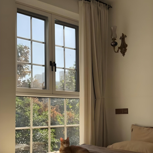 Cửa sổ hình ảnh bằng nhôm cách âm cho các căn hộ cao tầng, một cửa sổ cố định với một khung bên có thể hoạt động tích hợp - Product Image 2