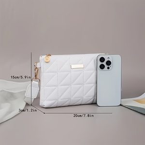 <span class=keywords><strong>Borsa</strong></span> a <span class=keywords><strong>Tracolla</strong></span> da Donna in <span class=keywords><strong>Pelle</strong></span> PU con Cinturino Regolabile e Chiusura a Cerniera - Product Image 3