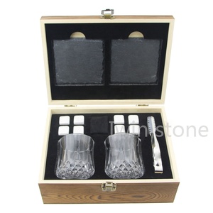 Gravé Barware Whisky Pierres et Ensemble de Verre Pierres De Refroidissement pour le Whisky pour le <span class=keywords><strong>Vin</strong></span> Blanc - Product Image 1