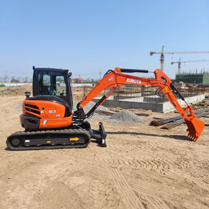 Mini-excavatrice Kubota Kx163-5 d'occasion, 5,6 tonnes, petite pelle hydraulique, bon état, matériel de construction d'occasion - Product Image 1