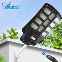 Lampes solaires à détecteur de mouvement Anern ABS IP65 Extérieur Tout-en-un Lampe solaire LED pour rue