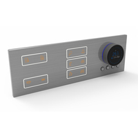 Interrupteur mural intelligent KNX 1/2/3/4 gangs, 4 touches, automatisation domestique, bouton poussoir intelligent, entièrement métallique, panneau métallique pour éclairage mural