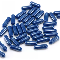 Septembre Meilleur Prix 000 00 0 1 2 3 4 Capsules végétaliennes vides bleues Capsules personnalisées de couleur de l'usine de fabrication de capsules