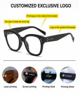 Vente en gros de montures de lunettes carrées rétro, lunettes de lecture bloquant la lumière bleue, lunettes optiques directes d'usine - Product Image 4